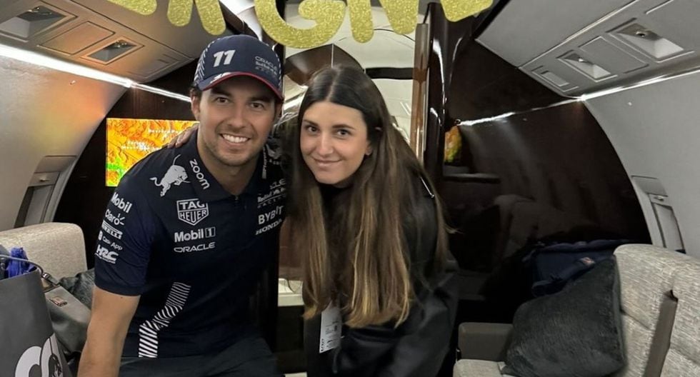 Esposa de Checo Pérez le preparó linda sorpresa al piloto tras el GP de