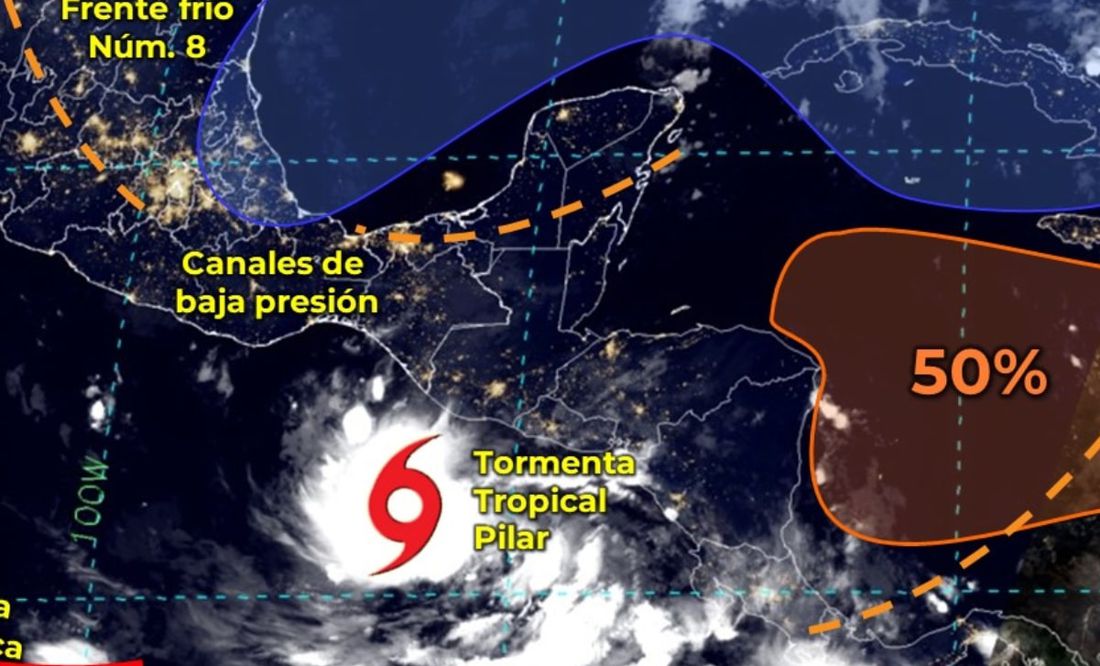 ¿Cómo y a qué estados afectará la tormenta tropical “Pilar” este 30 de