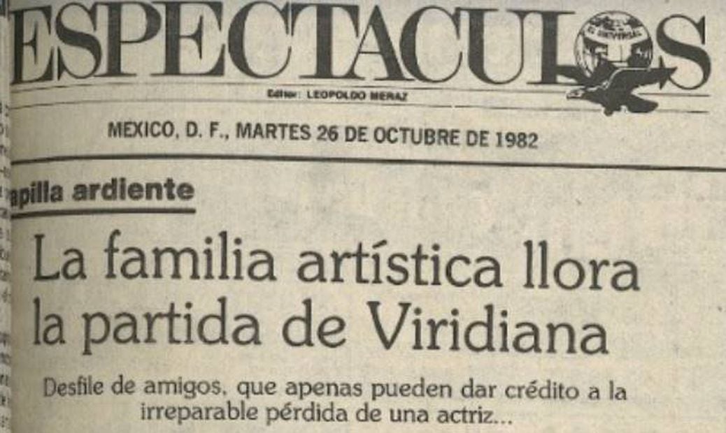 Así informó EL UNIVERSAL la muerte de la actriz Viridiana Alatriste, hija de Silvia Pinal.