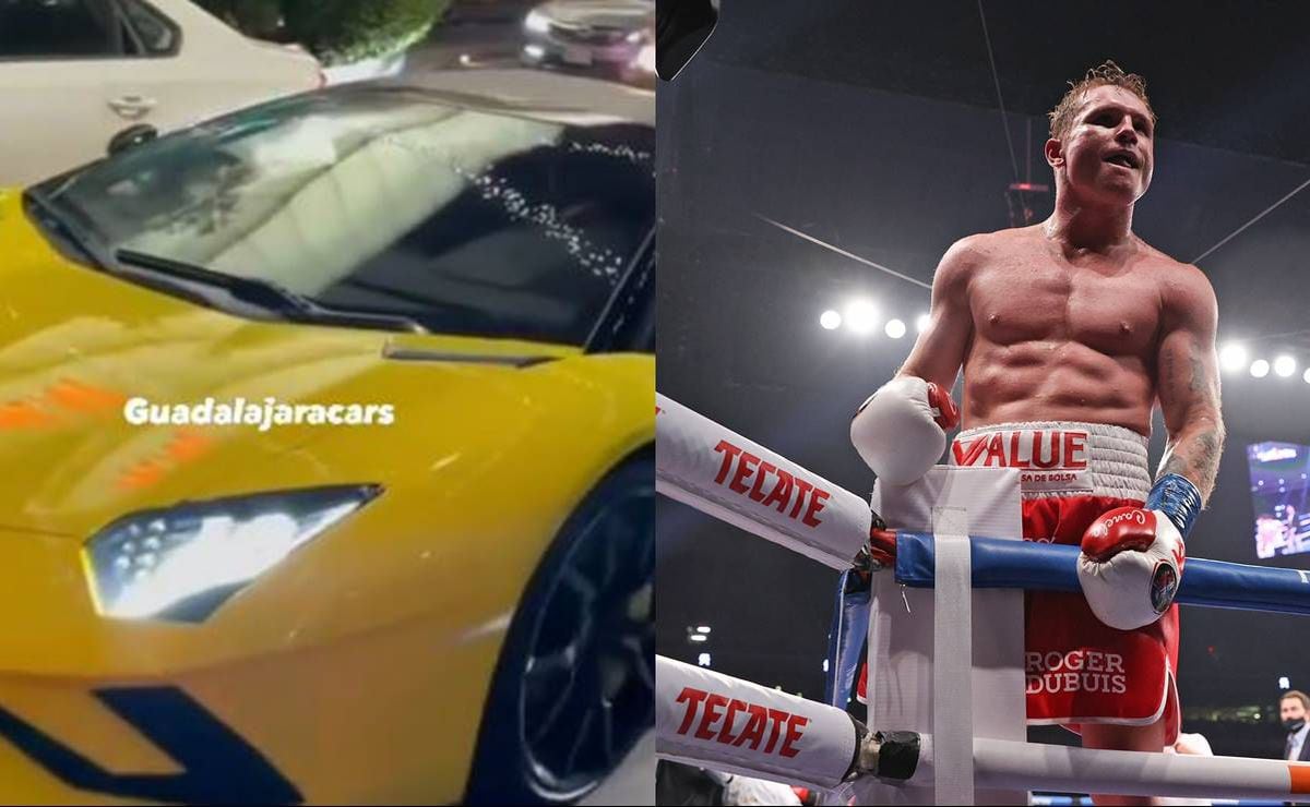 Canelo Álvarez pasea en Guadalajara en lujoso Lamborghini