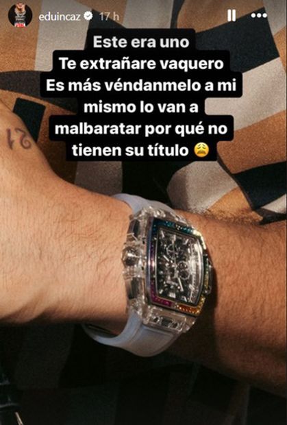 Este fue uno de los exclusivos relojes que le fueron robados al cantante. Foto: Instagram.
