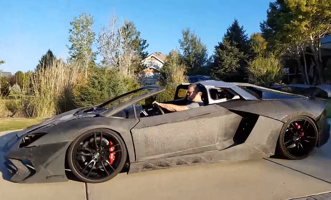 Padre e hijo crean su propio Lamborghini con impresora 3D