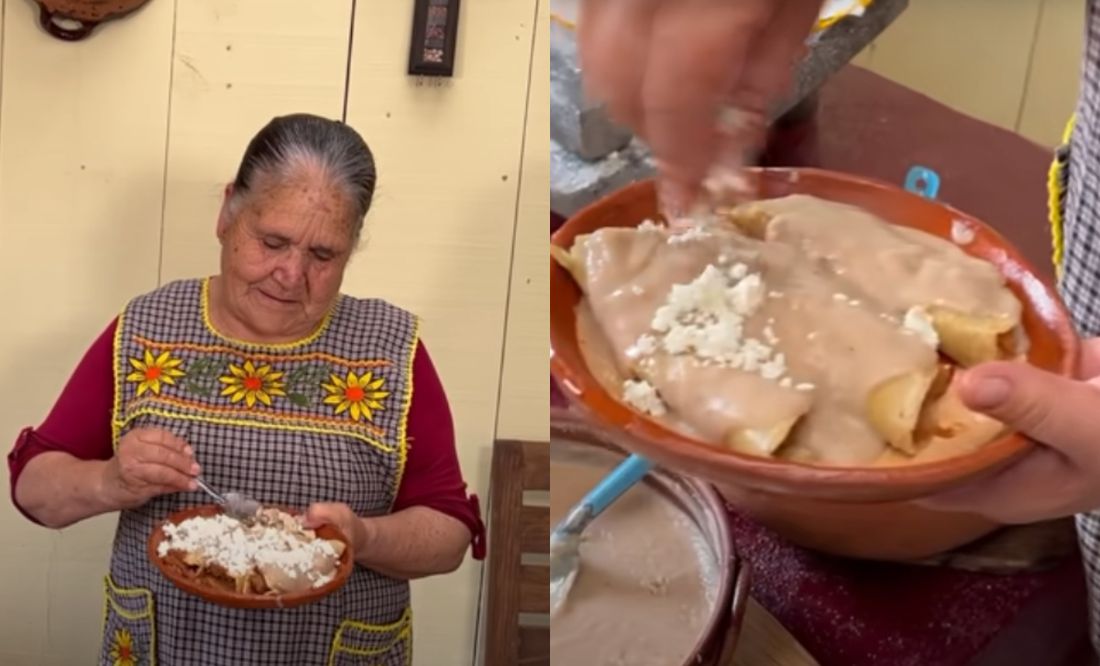 Recetas de Doña Ángela “De Mi Rancho a Tu Cocina”: enfrijoladas con  chicharrón en salsa