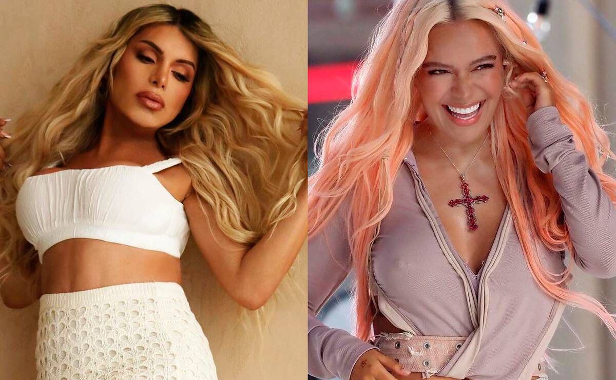 Como dos gotas de agua! usuarios en redes comparan a Wendy Guevara con Karol  G