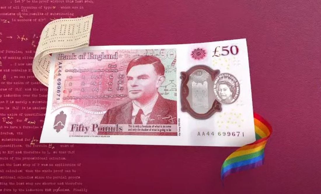 Alan Turing, el padre de la informática, llega a los billetes de Inglaterra