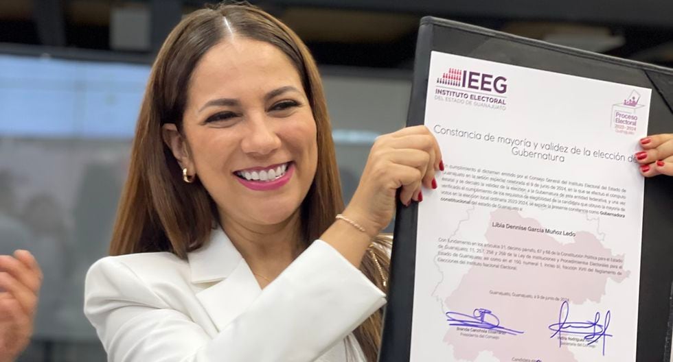 Libia Dennise García recibe constancia como primera Gobernadora de Guanajuato con un millón 393 mil votos – El Universal