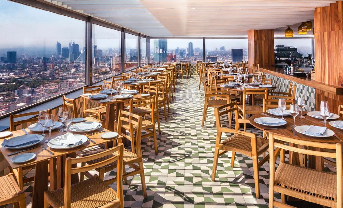 Comida y vista aérea de la CDMX en estos cinco restaurantes