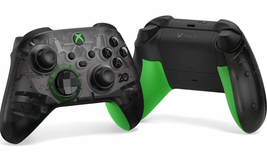 Mando Inalámbrico Xbox: gris y verde - Microsoft