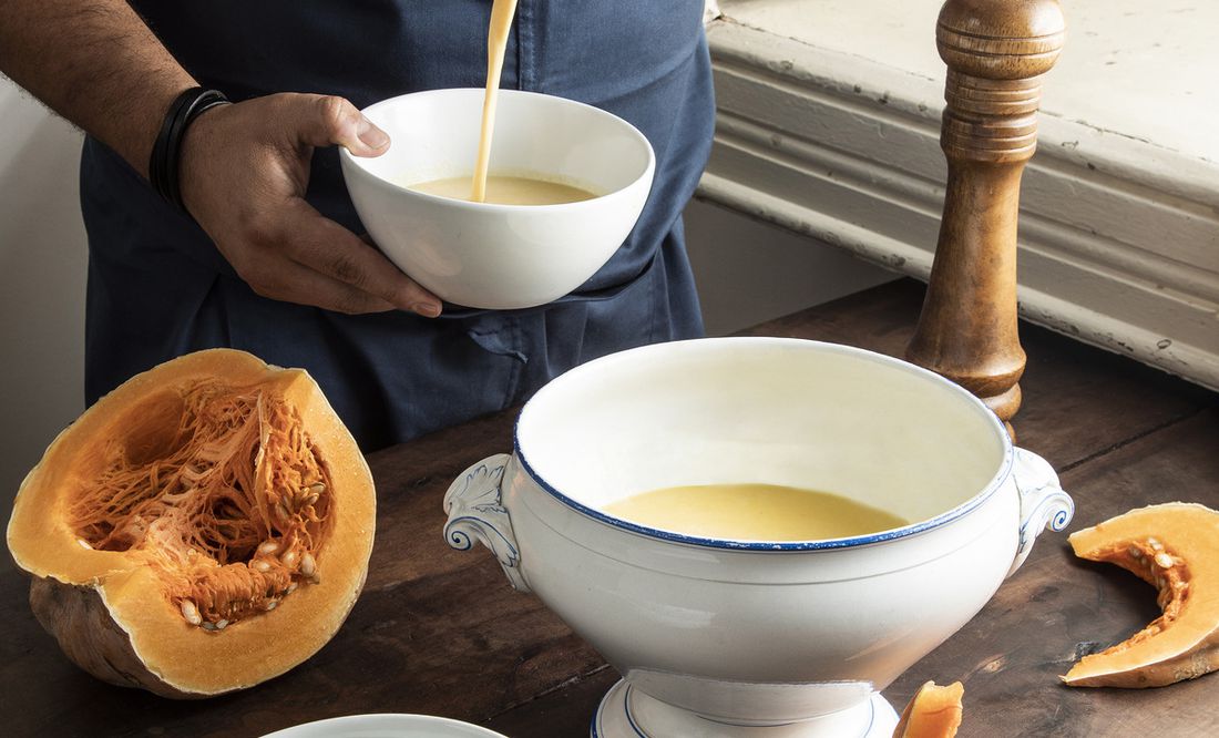 Haz una cálida sopa de calabaza de Castilla con esta receta