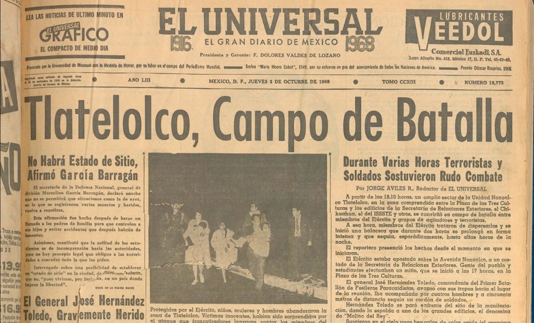 Así Relató Un Reportero De El Universal El 2 De Octubre De 1968 9700