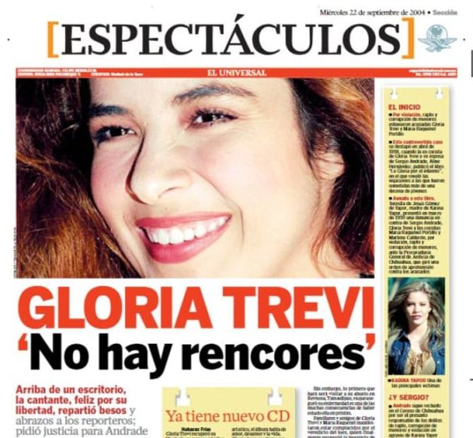 Gloria Trevi Salió De La Cárcel Hace 18 Años Y Así Fue Declarada Inocente