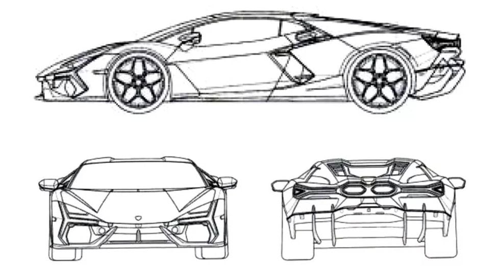 El sucesor del Lamborghini Aventador V12 se revela en estos diseños