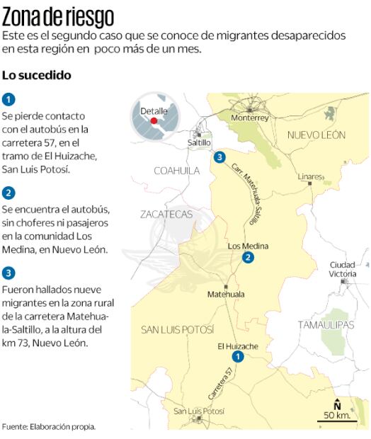 Nuevo León y San Luis se echan la bolita por plagio de migrantes