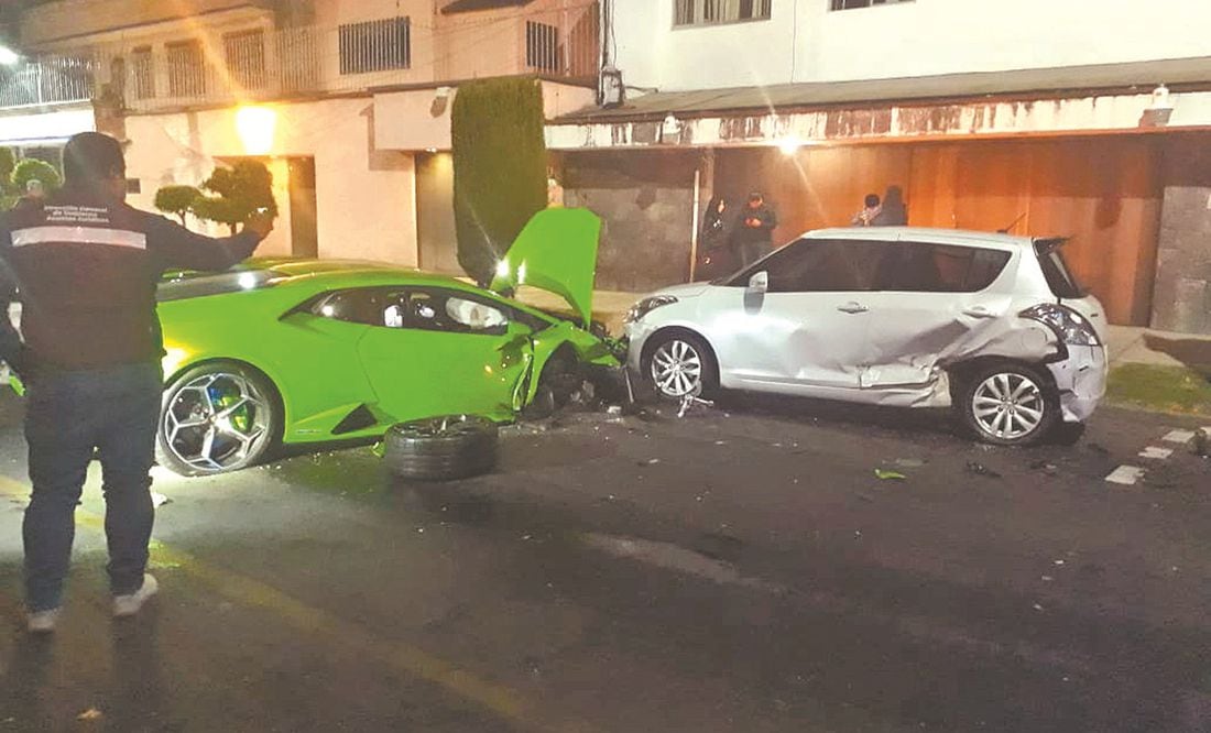 Conductor de Lamborghini choca en Polanco y huye