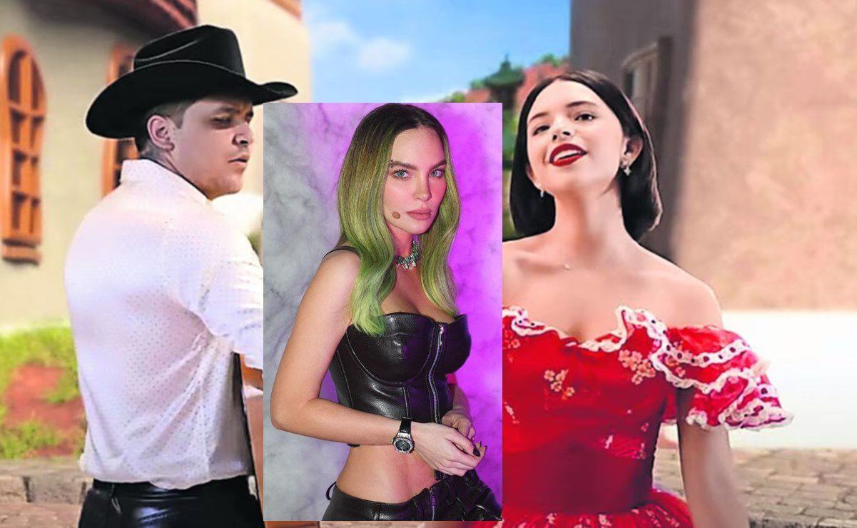 Belinda reacciona a la relación entre Christian Nodal y Ángela Aguilar,  después borra el mensaje