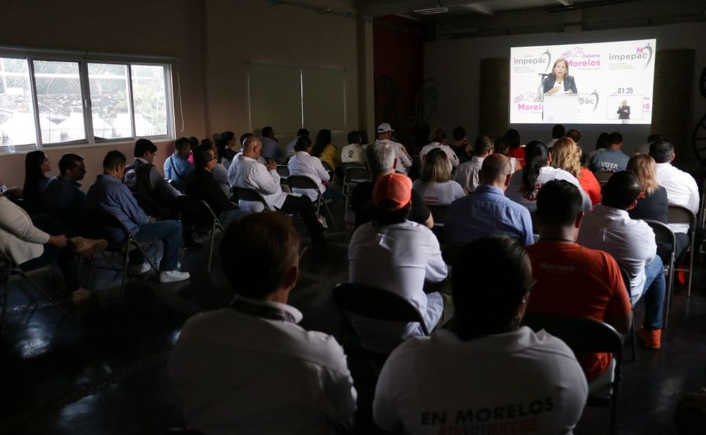 Fue un debate sin la presencia de la candidata de Morena-Panal-PVEM-PT-PES-MAS, Margarita González Saravia. Foto: especial