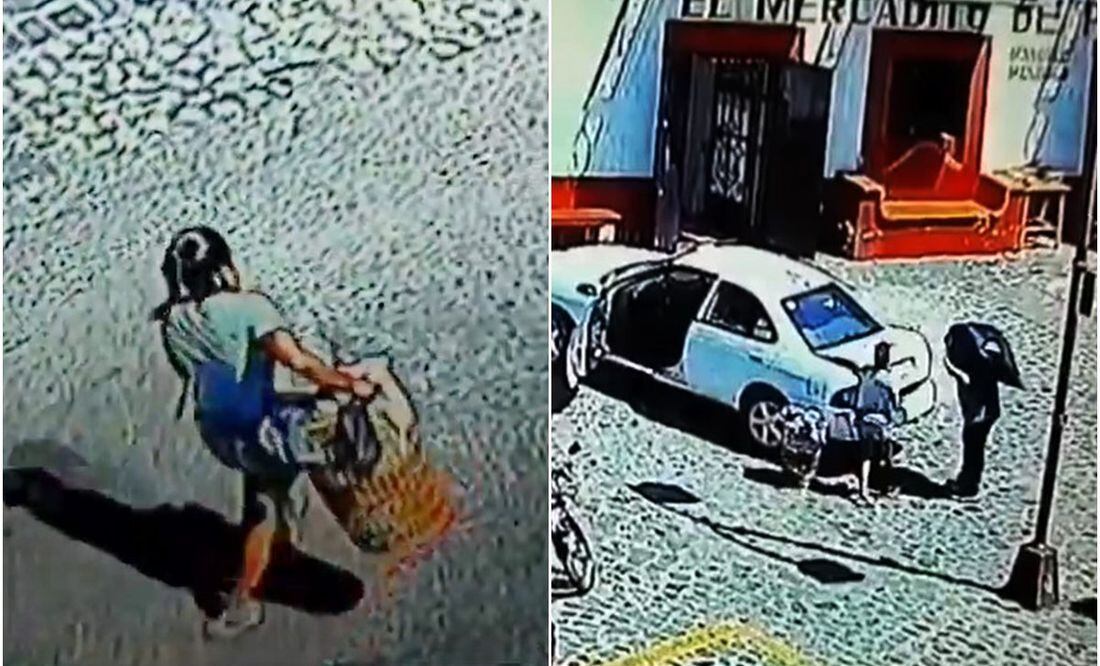 Video en el que se ve a los presuntos feminicidas de la pequeña Camila trasladando su cuerpo en bolsas negras en Taxco, Guerrero. Foto: Captura de pantalla