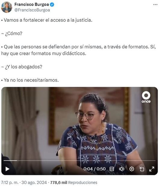 Lenia Batres, es criticada en redes sociales. Foto: Captura de pantalla