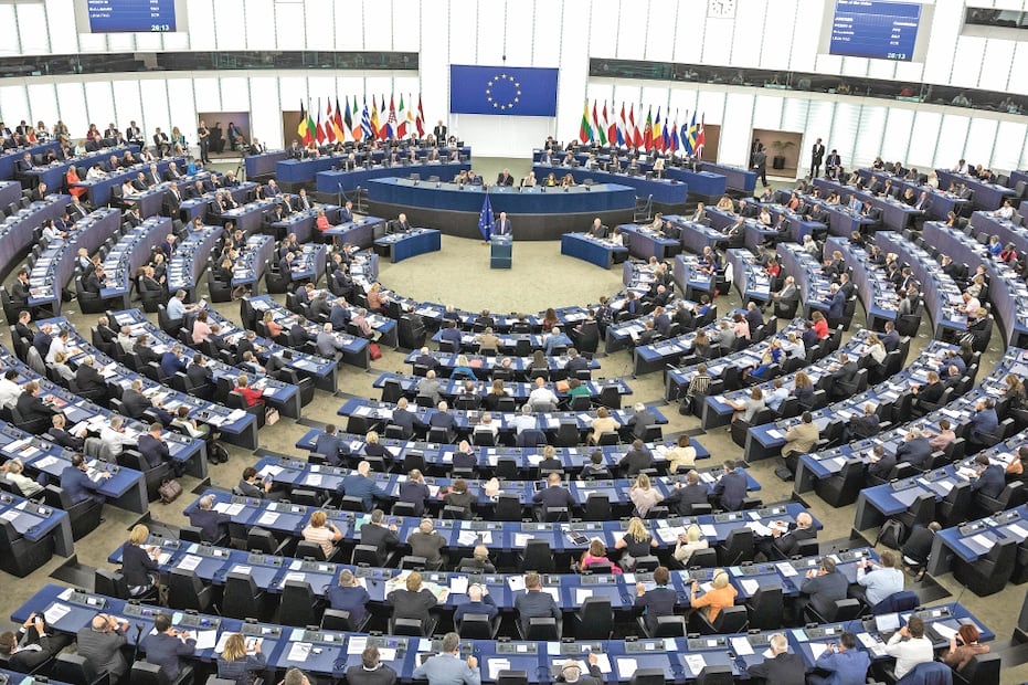 Pleno del Parlamento Europeo. Foto: AP