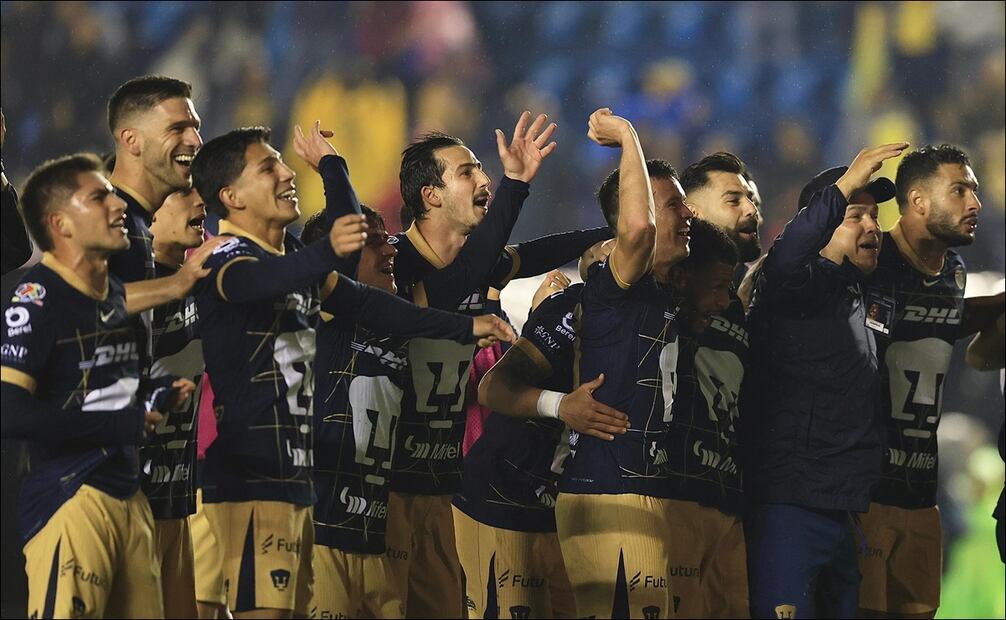 Pumas celebrate Victoria in the Clásico Capitalino / Photo: Berenice Fregoso – EL UNIVERSAL