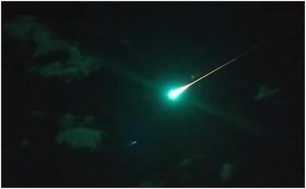 Reportan supuesta caída de meteorito en la huasteca potosina (18/10/2024). Foto: Especial