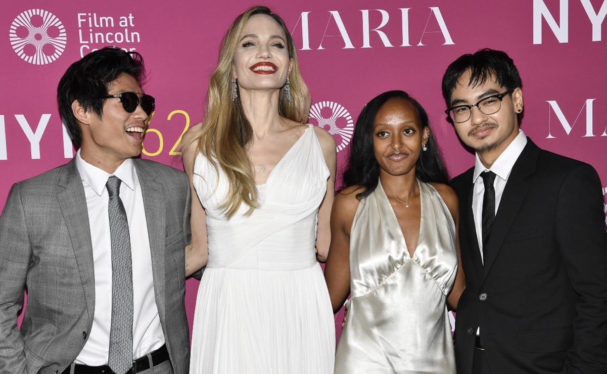 Angelina Jolie shines at the New York Film Festival with her children