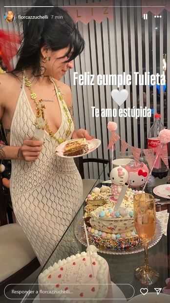 Cazzu celebra así sus 31 años.