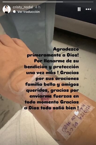 Cristina Nodal, madre de Christian Nodal, tuvo una crisis de salud.