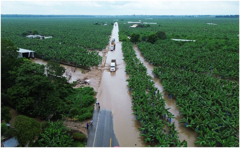 Así luce Tabasco por el paso de la Tormenta Tropical “Nadine” este 19 de octubre de 2024. Foto: Especial