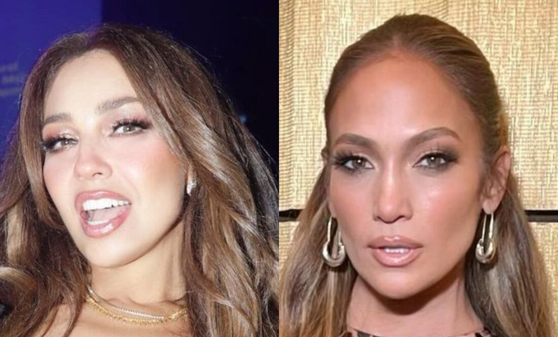 Thalía y Jennifer Lopez. Fuente: producción Universal