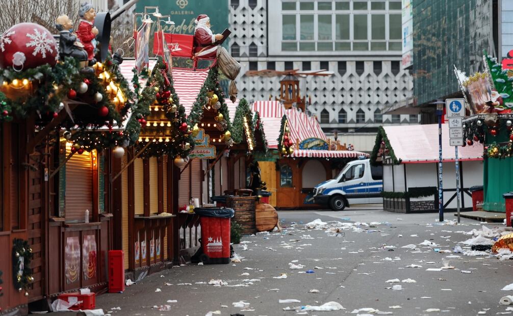 Condenan ataque en mercado de Navidad en Magdeburgo, Alemania. Foto: EFE