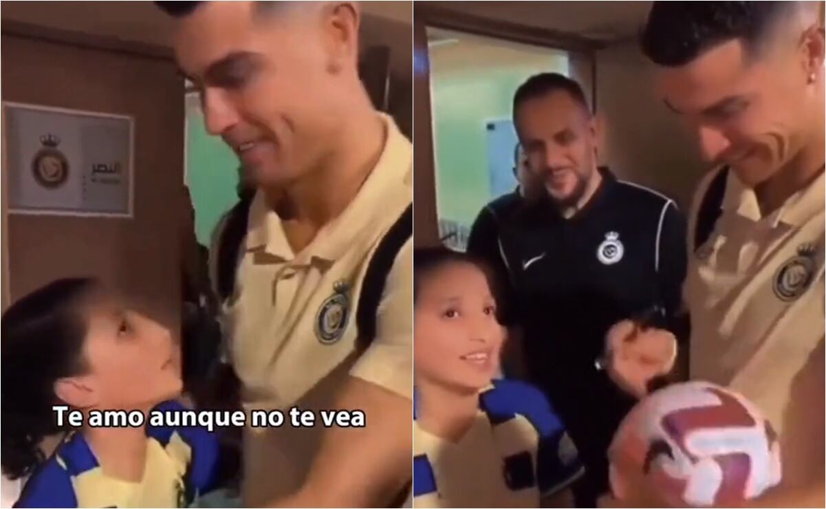 VIDEO: Cristiano Ronaldo y el emotivo momento junto a una niña invidente:  