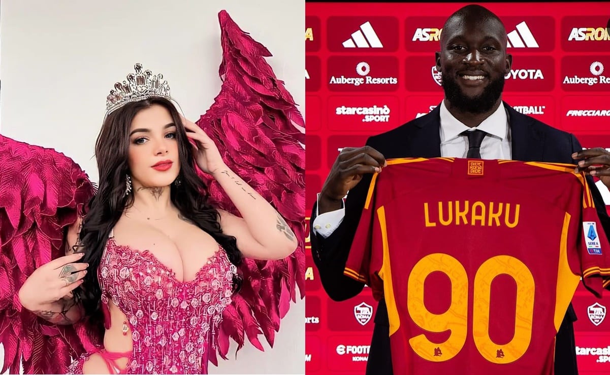 Karely Ruiz y Romelu Lukaku 