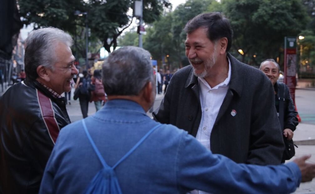 Gerardo Fernández Noroña agradeció a la gente por el reconocimiento que le hacen en la calle. Foto: X @fernandeznorona