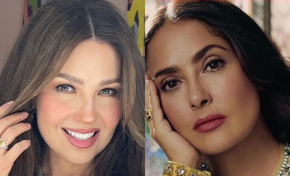 Thalía y Salma Hayek. Fuente: producción Universal