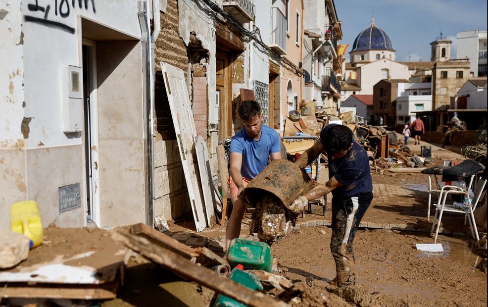 Inundaciones en Valencia, España. Foto: EFE