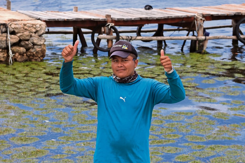  Francisco Cut Cauich menciona que los pescadores llegan cuando inicia la temporada de captura del pulpo o langosta. Foto: de YAZMÍN RODRÍGUEZ