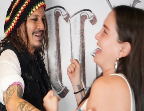 Celia Lora y Johnny Depp | El Universal