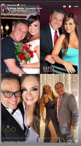 Mario Bezares y Brenda celebraron 33 años de amor.