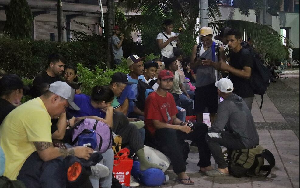 La primera caravana migrante del año partió este jueves de la frontera sur de México con cerca de 1.500 integrantes. Foto: EFE