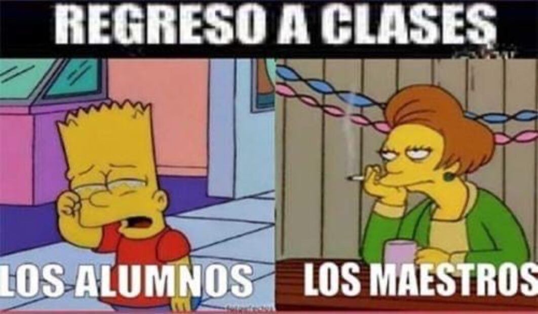 Los mejores memes del regreso a clases. Foto: Redes sociales