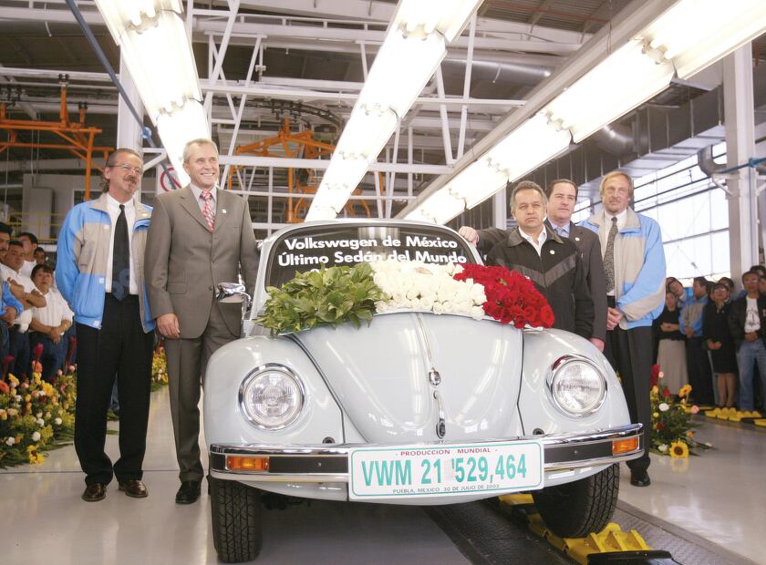 El último Vocho se fabricó en 2003 en Puebla, México. Foto: Volkswagen