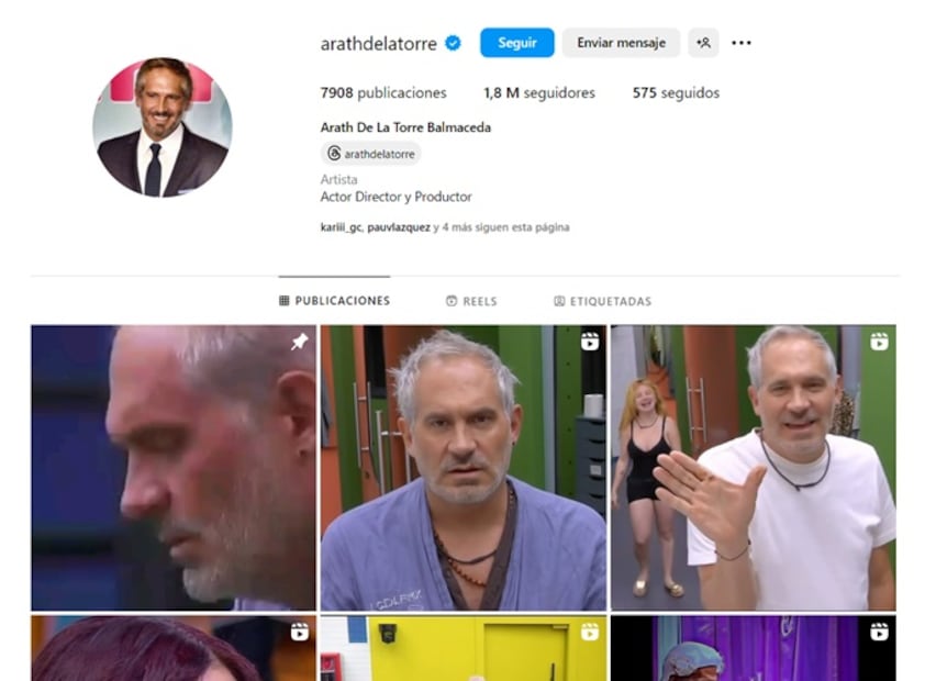 El actor se ha ganado el cariño del público y se refleja en sus números. Foto: Instagram.