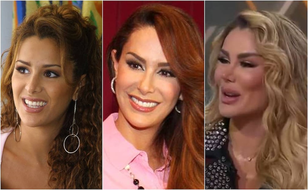 Los cambios en el rostro de Ninel Conde son evidentes. La tercera foto es la más reciente, de su aparición en el programa "Hoy Día". Fotos: EL UNIVERSAL.