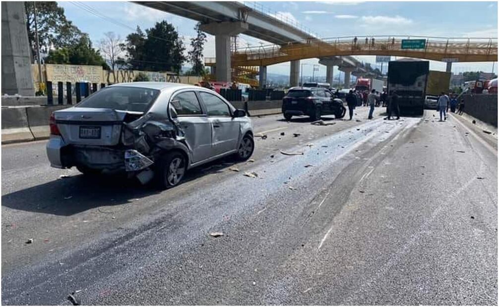 Accidente en la autopista México-Puebla