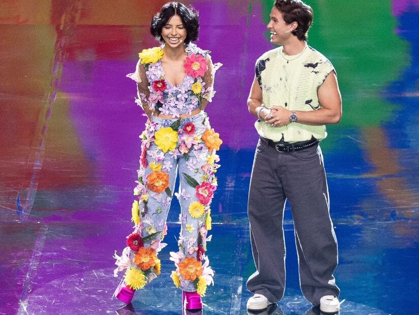 Ángela Aguilar y Michael Ronda en los Kids Choice Awards, desde el Auditorio Nacional.Foto: Hugo Salvador/EL UNIVERSAL.