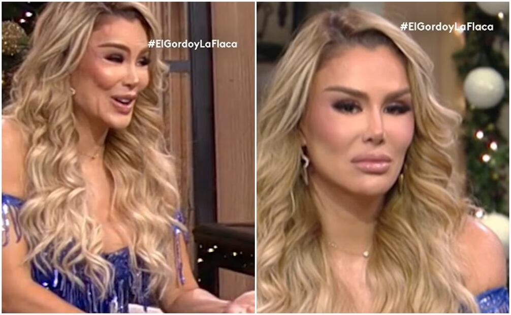 El rostro de Ninel Conde en el programa "El Gordo y la Flaca".