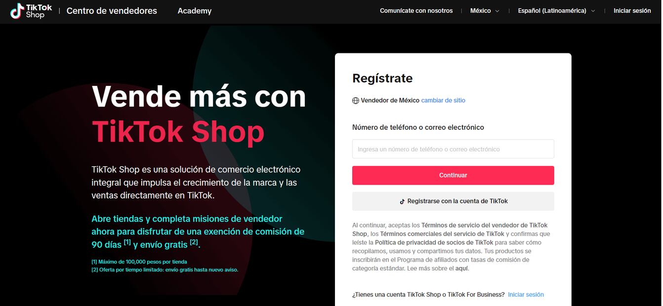 TikTok Shop en México. Foto: Captura de pantalla