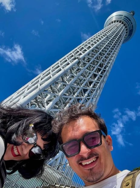 Susana Zabaleta y Ricardo Pérez disfrutan juntos de Japón.