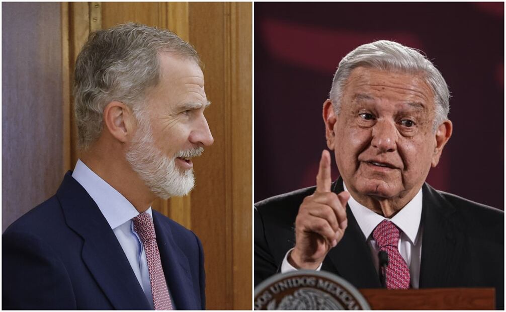 AMLO respalda a Sheinbaum por no invitar al Rey Felipe a su toma de protesta. Foto: EFE - Gabriel Pano / EL UNIVERSAL